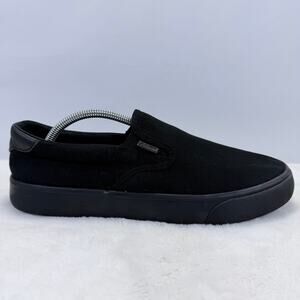 Lugz Bandit Black Canvas Slip On Mens Sneakers Size 10 Wide
